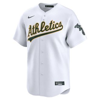 Nike Zack Gelof Athletics Nike Mens Dri-FIT ADV MLB Limited Jersey in White | T7LMFZHOFZ-L23