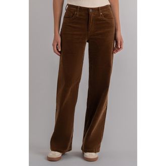 Kut from the Kloth Jean Mid Rise Wide Corduroy Pants in Whiskey at Nordstrom Rack, Size 10