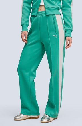 Puma T7 Always On Straight Track Pants in Vibrant Green at Nordstrom, Size X-Small