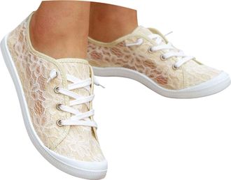 Generic Traditional Shoes Womens Flat Lace Shoes Dirndl Costume Sneaker Mesh Breathable Summer Shoes Wedding Shoes Bridal Fabric Shoes Sports Tennis Shoes Tra