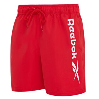 Reebok Badeshorts REEBOK Yestin, Herren, Gr. XL (7), N-Gr, vector rot, Microfaser, Obermaterial: 100% Polyester, bedruckt, unifarben, Badehosen Badeshorts, m