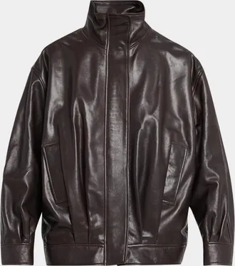 Arma Paula Oversized Leather Jacket