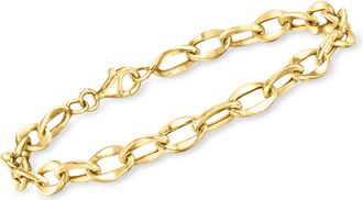 Canaria Canaria 6mm 10kt Yellow Gold Oval-Link Bracelet