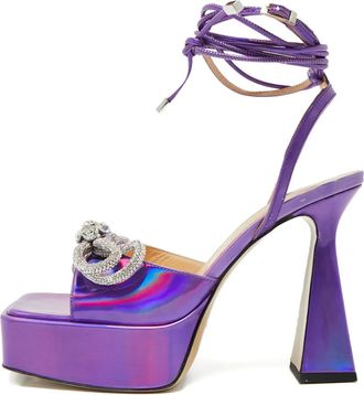 Mach & Mach Sandali con fiocco - Viola