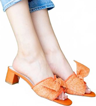 Koko + Palenki Women Samantha Sandal In Orange
