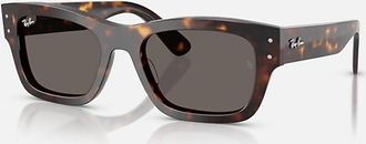 Ray-Ban Womens Mr. Burbank Sunglasses In Havana/dark Grey