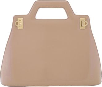 Ferragamo Wanda Top Handle Bag - Beige