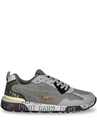 Aeronautica logo sneakers - Grigio