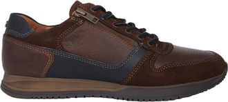 Australian Footware Leren sneakers met brede pasvorm - Heren - Sneakers - Bruin - 40 EU - Leer - Schoenen