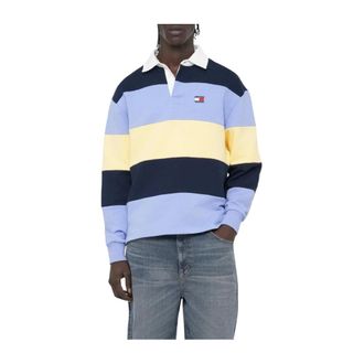 Tommy Hilfiger Polo Shirts, male, Multicolor, Size: L Rugby Polo