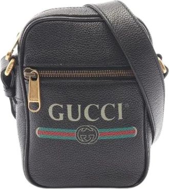 Gucci Borsa a spalla in pelle Pre-owned Webbing Line - - Pre-owned - Donna - Nero - ONE SIZE