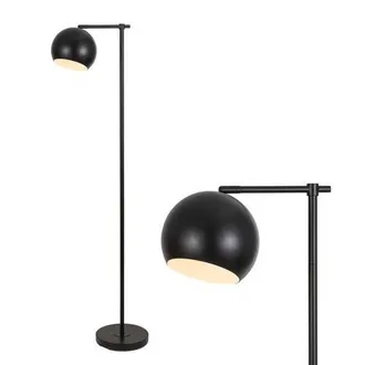 Jonathan Y Designs Eva Modern Contemporary Iron LED Floor Lamp in Black at Nordstrom
