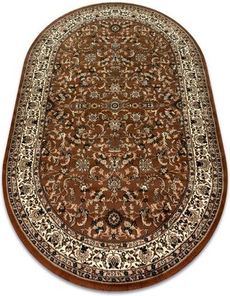 RugsX Rugsx - Alfombra Royal Adr Oval Modelo 1745 Marr&oacute;n Brown 100x180 Cm