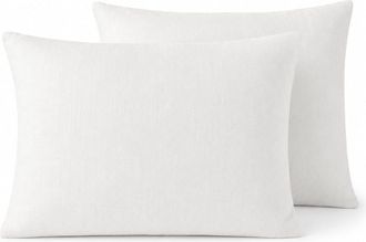 Febronie Funda de almohada (x2) lino blanco 50x70