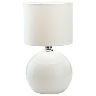 Luminosa Light Designs TK Palla L&aacute;mpara de mesa con pantalla redonda blanca 1xE27