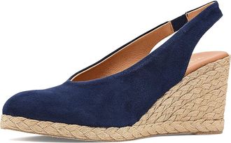 Andr&eacute; Assous Pamala Womens Flat Shoes Navy Suede : 10 M, Leather/Suede