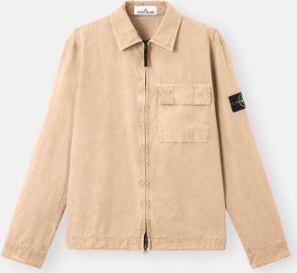 Stone Island Overshirt Jacket With Zip
