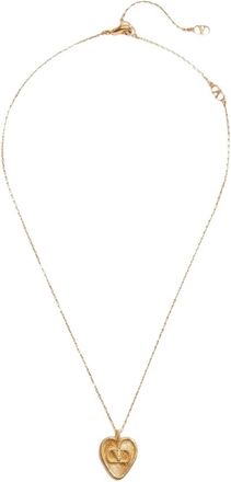 Valentino Garavani Accessoires, Dames, Geel, ONE Size, Elegant Heart Pendant Necklace