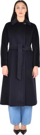 Max Mara Dames, Mantels, Blauw, Maat: XS Wol