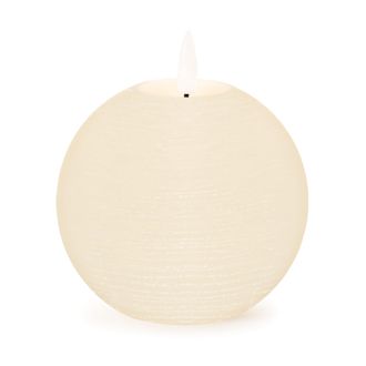 Melrose International FIA Wick Ivory Round Candle (Set of 2) - Beige