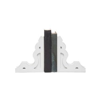 Foreside Home And Garden Set of 2 Wood Corbel Bookends - Foreside Home & Garden in White at Nordstrom