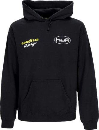 HUF Zwarte Goodyear Hoodie met Kangaroo Pocket - Heren - Hoodies - Zwart - XL - Katoen - Hoodies & sweatvesten
