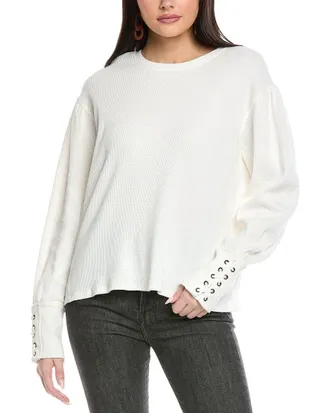 Free People Lapis Thermal Shirt