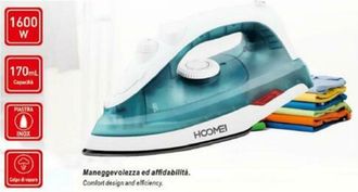 Trade Shop Trade Shop - Ferro Da Stiro 1600w 170ml Piastra Inox Maneggevole Con Impugnatura Ergonomica
