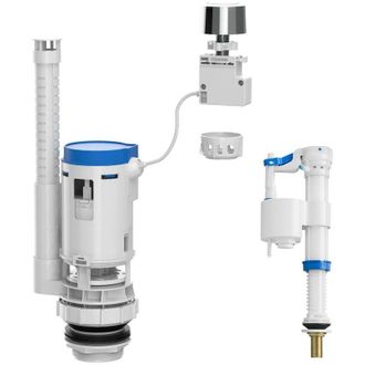 Roca Juego Completo De Mecanismo De Doble Descarga Compacto Mecanismos - Roca Entrada: Inferior