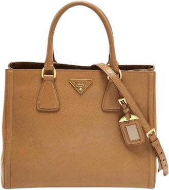 Prada Pre-owned Vintage Handtas - Dames - Vintage Handtas - Bruin - ONE Size - Leer - Vintage