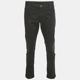 Emporio Armani Navy Blue Cotton Chino Trousers XXL