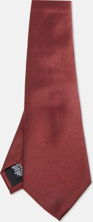HUGO BOSS Boss By Hugo Boss Red Satin Silk Tie