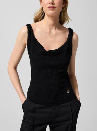 Vivienne Westwood Womens Draped-Collar Knit Top