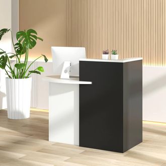 Costway Costway Reception Desk Front Computer Table Corner Writing Desk