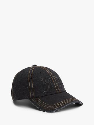 Tommy Hilfiger Embossed Logo Denim Baseball Cap