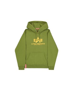 Alpha Industries Hoodie ALPHA INDUSTRIES Basic Hoodie BL, Herren, Gr. XXL, gr&uuml;n (moss gr&uuml;n), Obermaterial: 80% Baumwolle, 20% Polyester, regular fit, Sweatshirts Hoodi