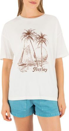 Hurley Fair Winds Relaxed Fit Graphic T-Shirt in Tofu at Nordstrom, Size X-Small
