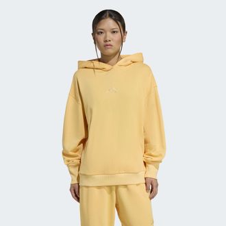 adidas Kapuzensweatshirt ADIDAS SPORTSWEAR W ALL SZN FT HD, Damen, Gr. XXL, seicta, Obermaterial: 100% Baumwolle, Sweatshirts Kapuzensweatshirt