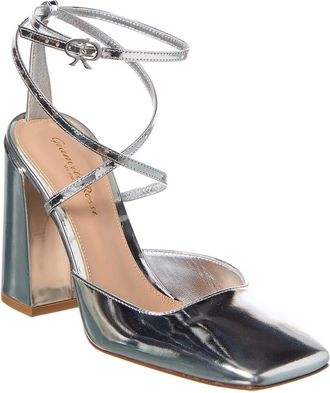 Gianvito Rossi Ludovica Leather Slingback Pump