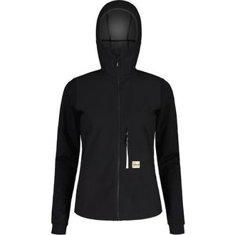 Maloja Sennesm Nordic Hybrid Softshell Jacket - Womens in Deep Black at Nordstrom, Size X-Large
