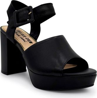 Chelsea Crew Rose Block Heel Platform Sandal in Black at Nordstrom Rack, Size 10