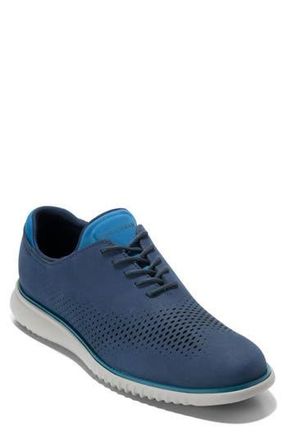 Cole Haan 2.ZeroGrand Laser Wing Derby in Midnight Moon Nubuck at Nordstrom Rack, Size 8