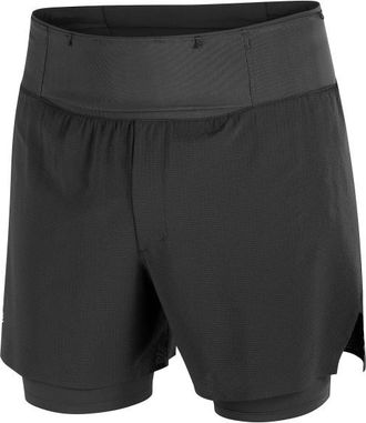 Salomon Sense Aero 2In1 Shorts 5 Laufshorts f&uuml;r Herren | schwarz
