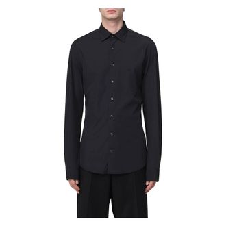 Michael Kors Slim Performance Stretch Overhemd - Heren - Casual Overhemden - Zwart - 4XL - Polyester - Overhemden