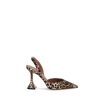 Amina Muaddi Multicolor Calf Leather Bos Taurus High Heel Womens Pumps