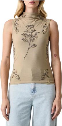 Patrizia Pepe Top - Dames - Tops - Groen - Maat: M Polyamide