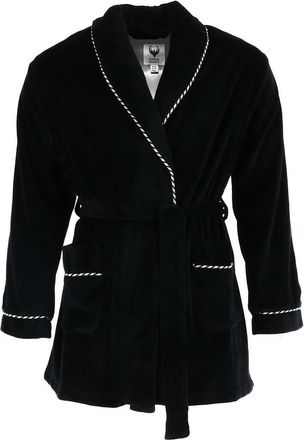Ascentix Mens Velour Smoking Jacket with Satin Lining in Black at Nordstrom, Size Large/x-Large