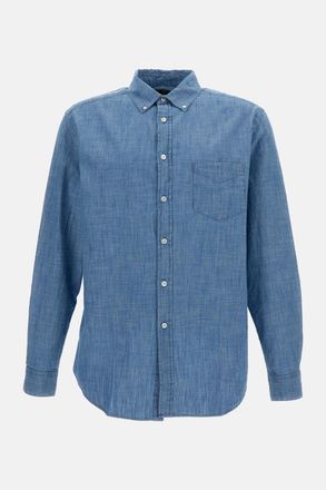 Portuguese Flannel Camicia In Chambray