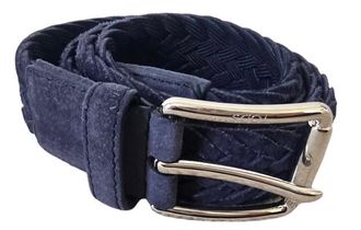 Tod's Blue Suede Plaited Belt Size M