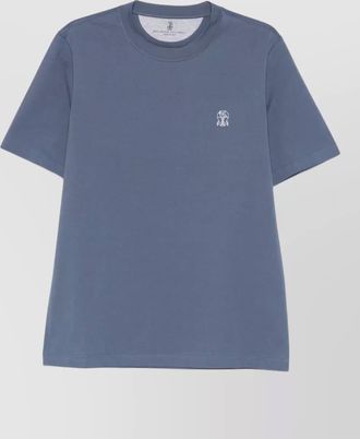 Brunello Cucinelli cotton t-shirt with logo and crew neck